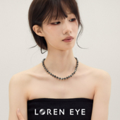 LOREN 送男女朋友礼物 锁骨链新品 EYE 闪光石项链颈链男女同款