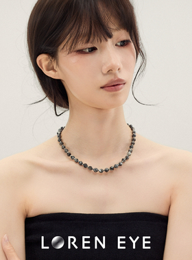 LOREN EYE 闪光石项链颈链男女同款锁骨链新品送男女朋友礼物