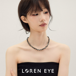 LOREN EYE 闪光石项链颈链男女同款锁骨链新品送男女朋友礼物