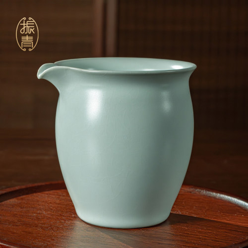 振青汝窑大容量简约公道杯
