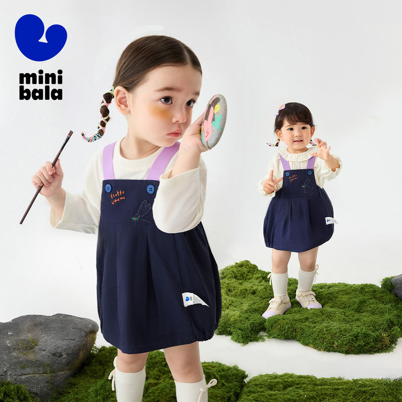 minibala女童甜美舒适连衣裙子图片