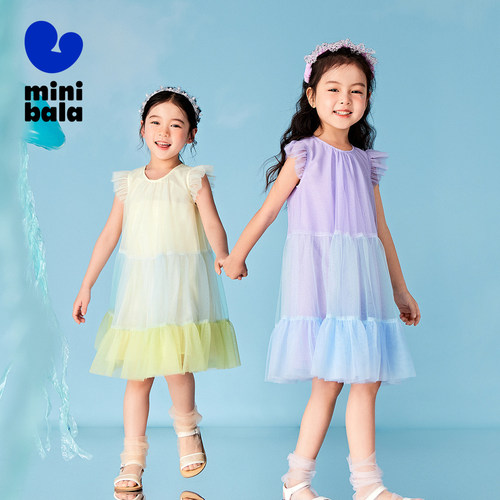 迷你巴拉巴拉甜美夏季连衣裙