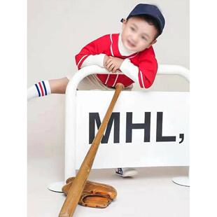 儿童摄影道具创意影楼宝宝拍照道具 外景铁护栏 潮童棒球棍 实景