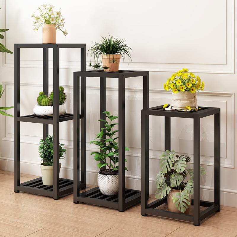 户外铁艺花架置物架落地式鱼缸托架底座过滤箱周转箱支撑花盆架子