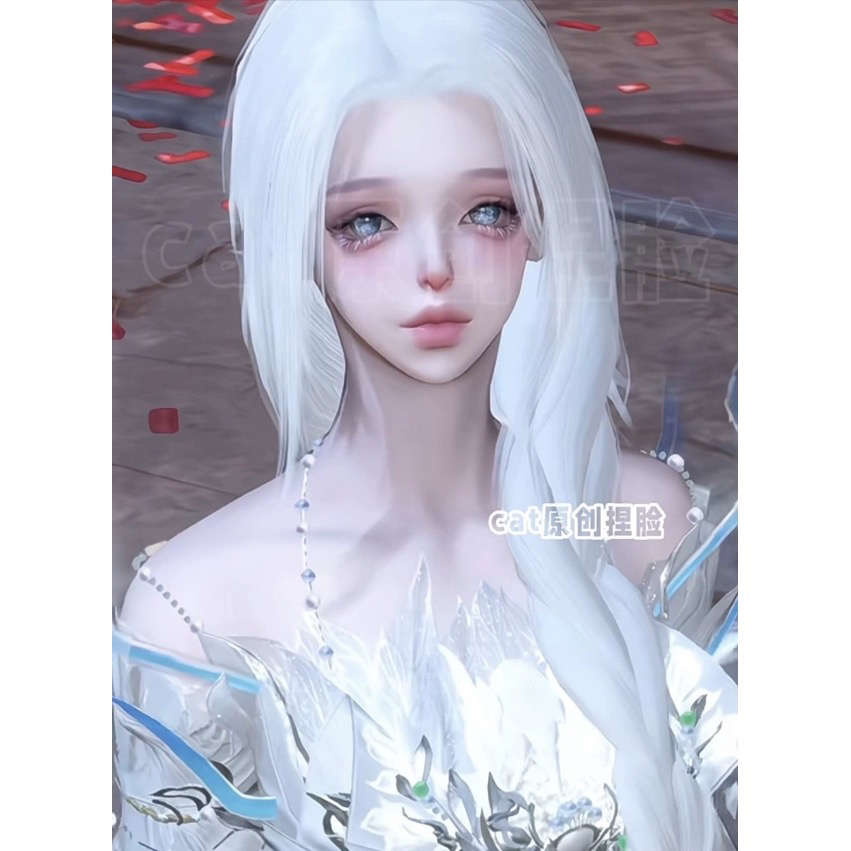 琼瑶-三妆容丨cat原创 逆水寒手游捏脸女角色通用 原版
