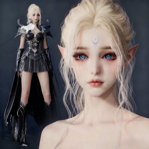 云千蝶【艾薇】永恒之塔2女捏脸 Aion2 天族魔族 台服韩服 细节图