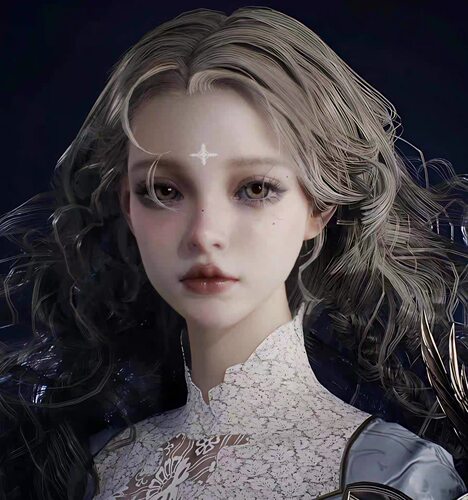 永恒之塔2捏脸女 渺渺 Aion2天族魔族 朕百思不得其解