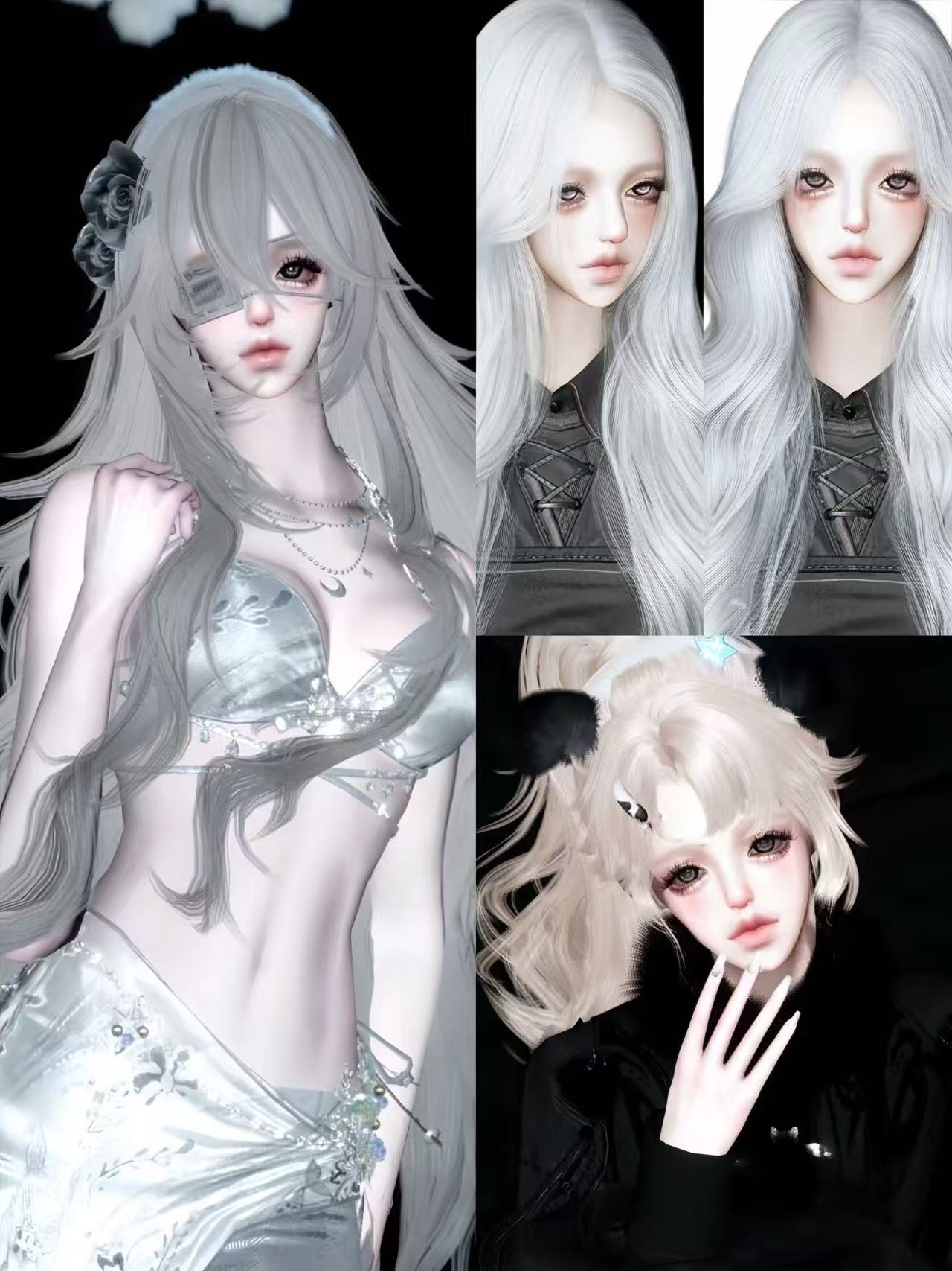 ay娚漫｜小从亚比脸｜逆水寒手游捏脸数据女角色通用捏脸 带体型