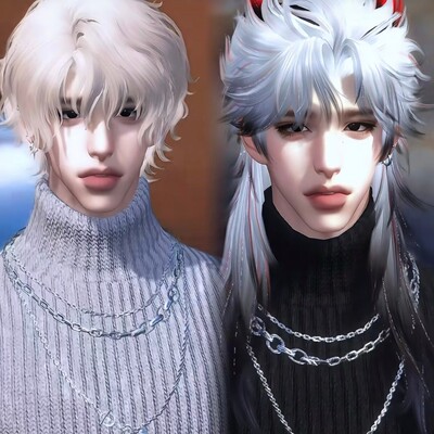 发2款 th2｜萌之 逆水寒手游捏脸男通用 原版