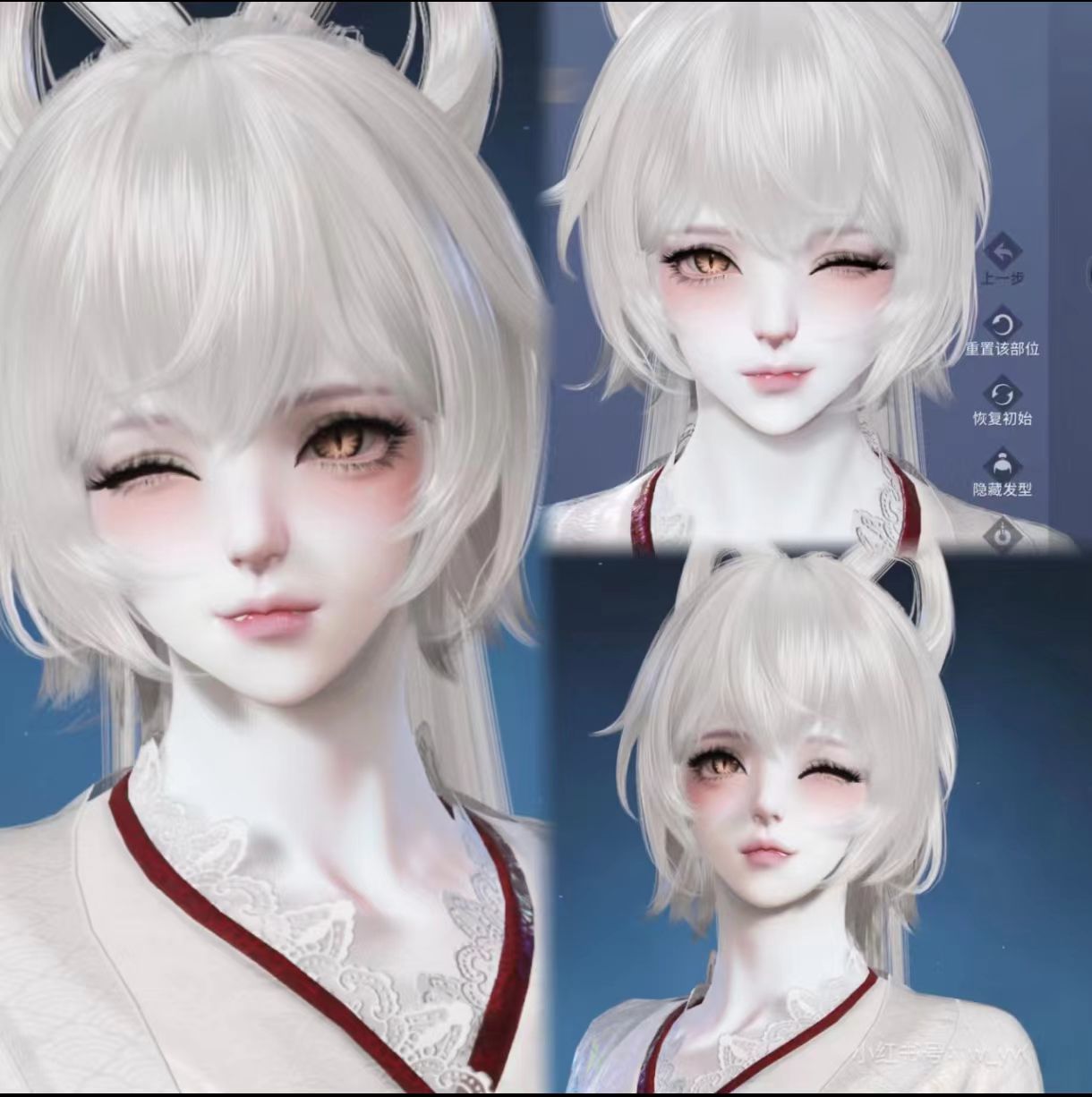 秒发3妆 猫猫日记 永劫无间手游捏脸数据 女角色通用脸型