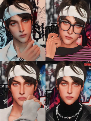 模拟人生4人物mod | 翔 | sims4人物捏脸 | 男mod  黑皮帅哥