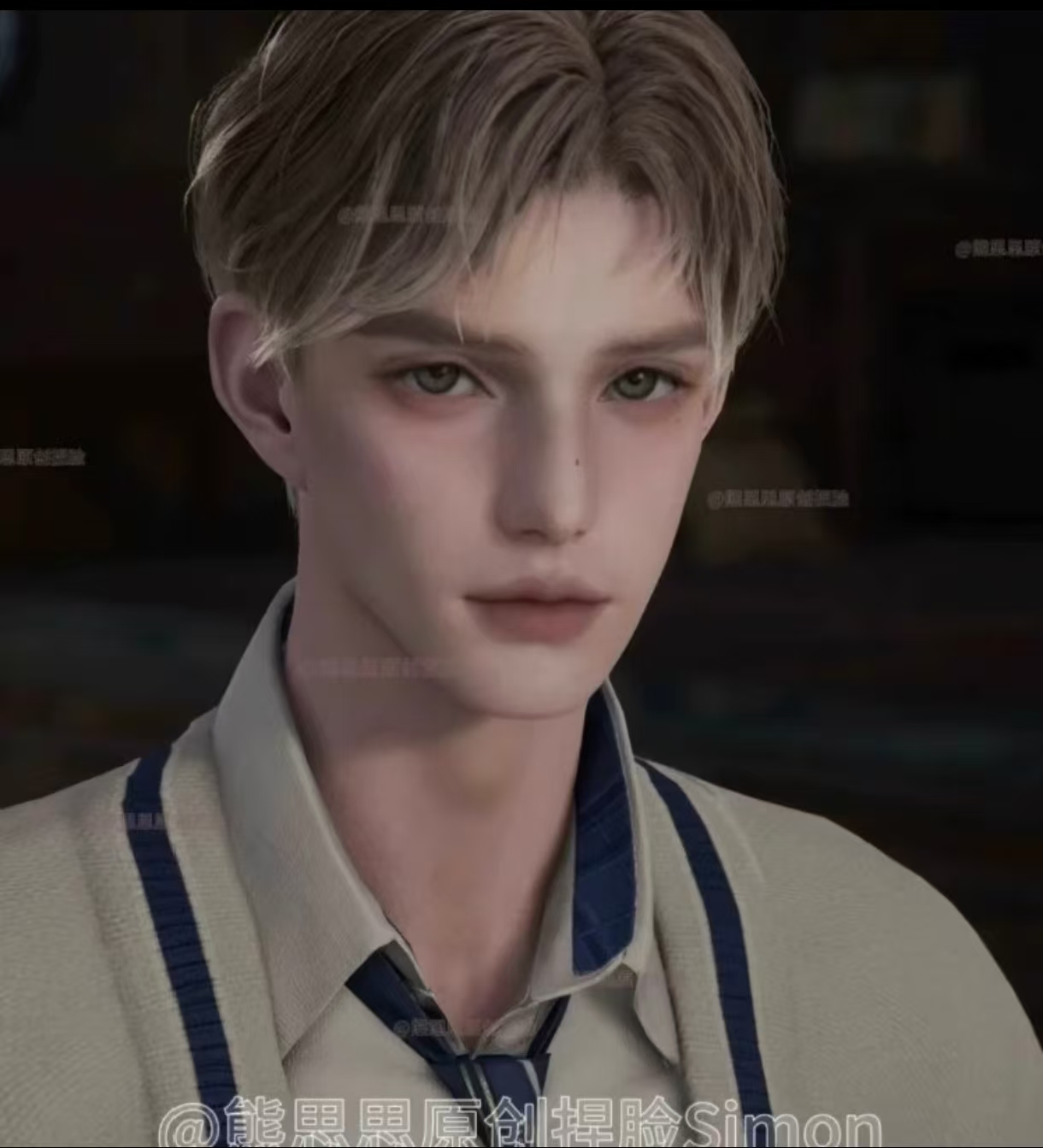 【秒发】永恒之塔2男捏脸 Aion2台服韩服 熊思思原创 Simon 原版