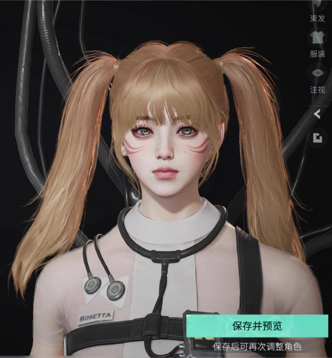 可爱猫猫 小狸猫 国服 端游手游通用 七日世界捏脸数据 素材图片