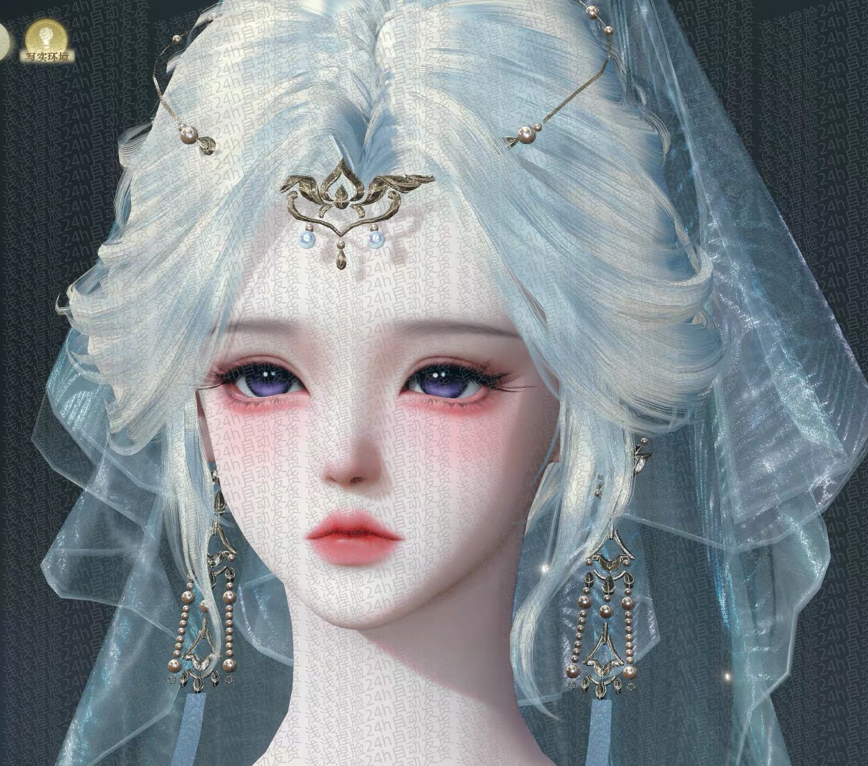 熊团团 逆水寒OL端游捏脸女  适合素问等小体型 黄金服通用捏脸