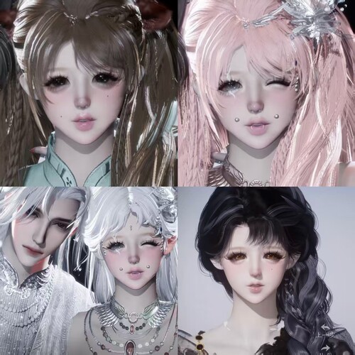 【秒发6款】F ap2｜小苒苒qdh  燕云十六声捏脸女  端手游通用
