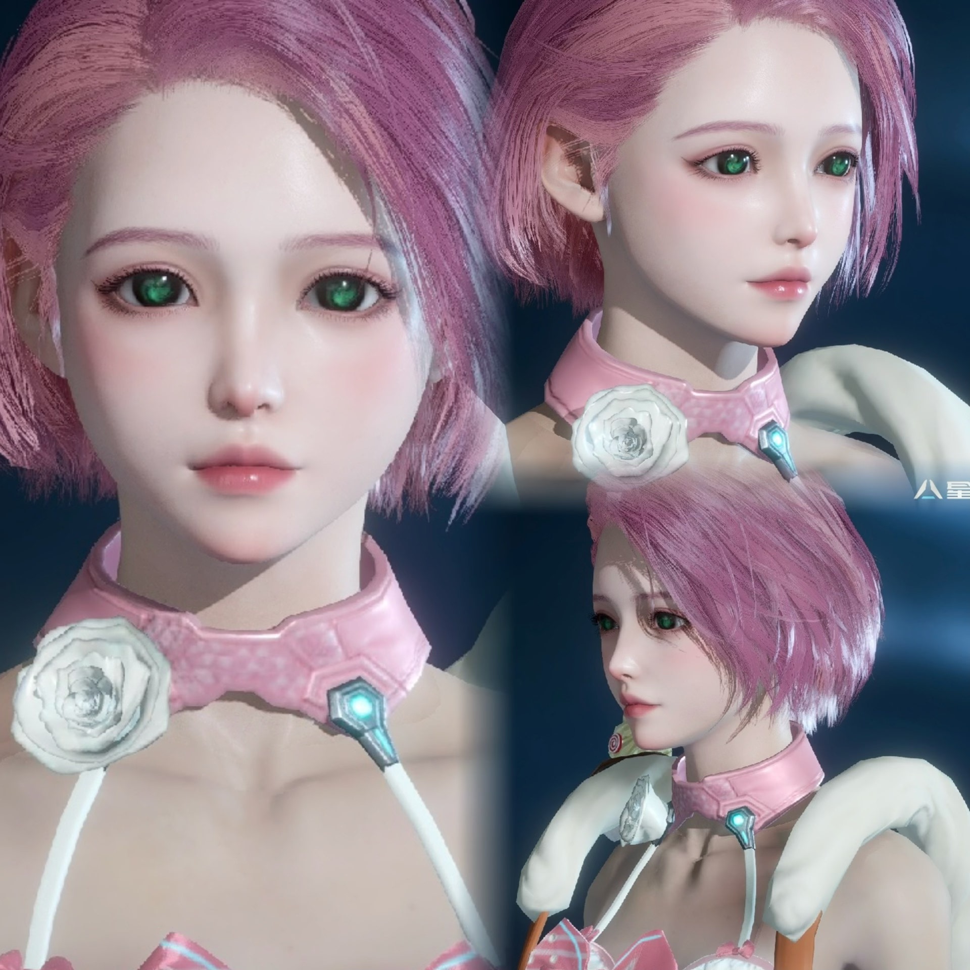 秒发【凉月】星球重启捏脸数据女可爱少女清纯御姐