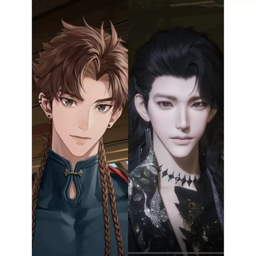 秒发 云岑 怪哉 燕云十六声捏脸男 端游手游通用男捏脸 超帅成猫