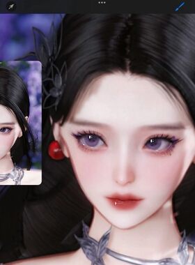剑网三成女写实捏脸「恰似故人归」无界端端游可用二改叠妆版剑三