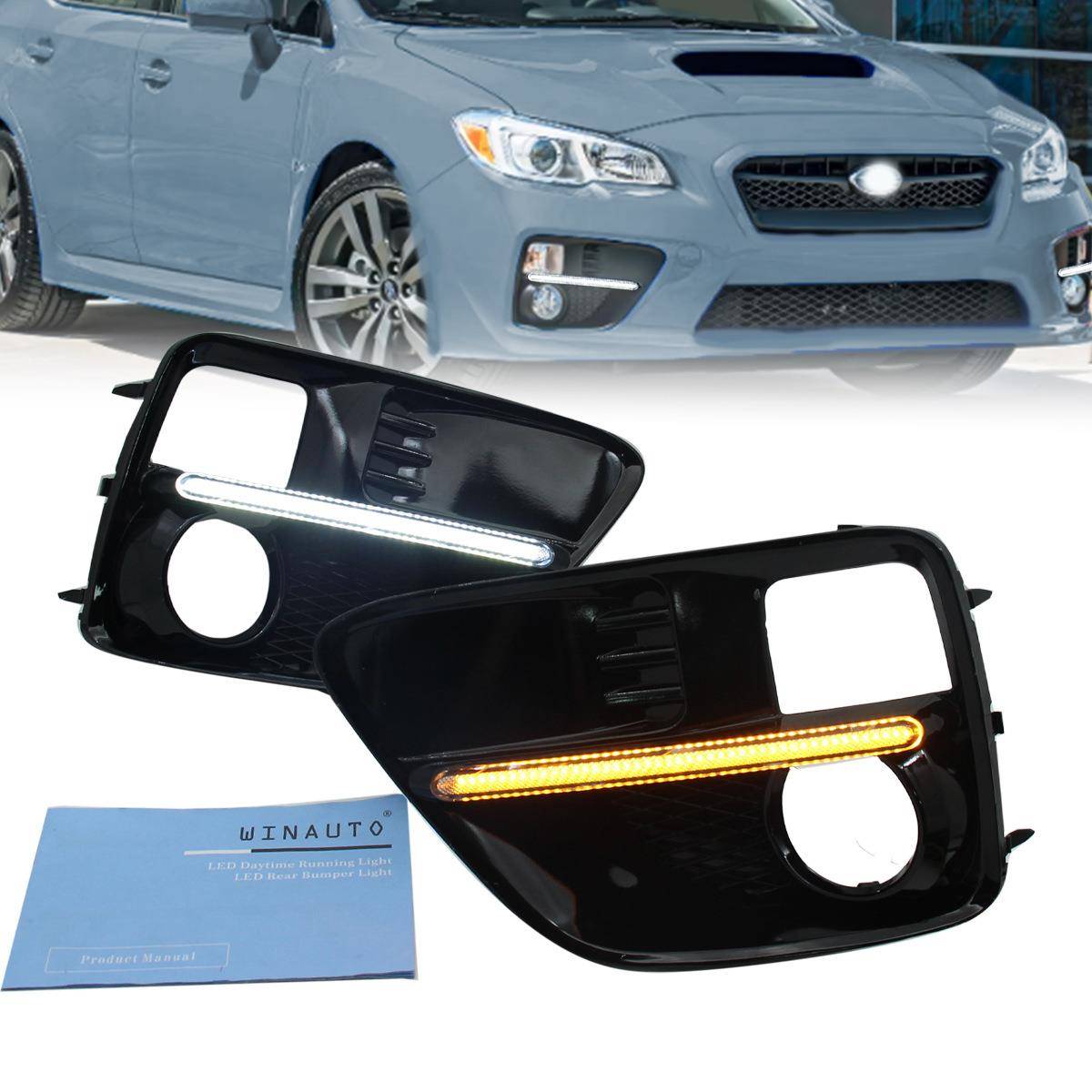 适用于斯巴鲁WRX2015-2017日行灯日间行车灯雾灯双色直销