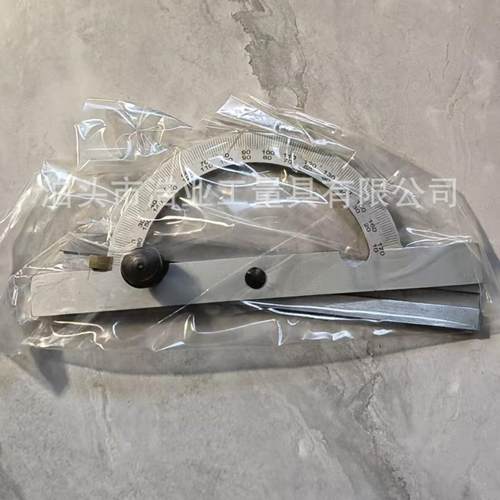 10-170度带锁紧螺栓可调角度尺100x150量角规镀铬150x300量角器