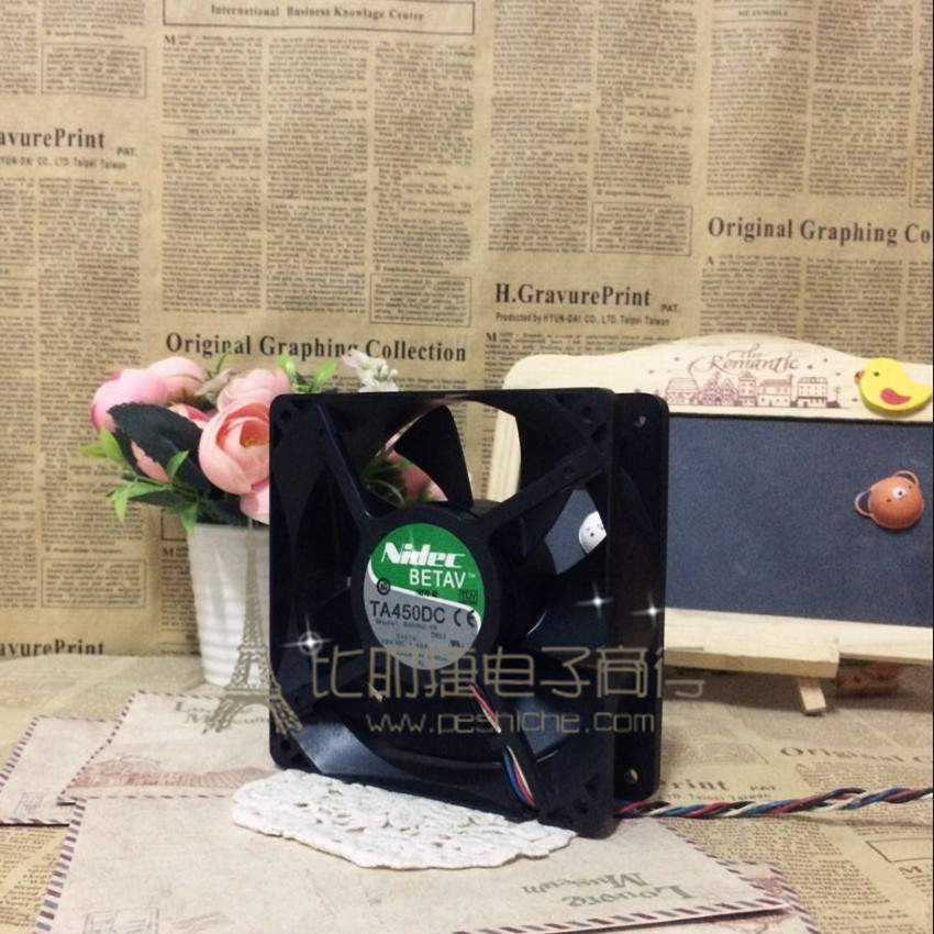 NIDEC TA450DC B35502-35 12038 12V 1.40A DELL四线风扇12CM