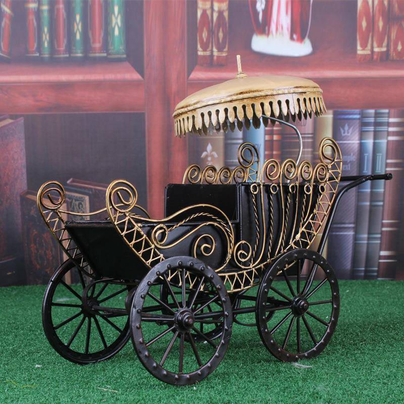 新品复古怀旧工艺品摆件铁皮老爷车模型家居装饰品