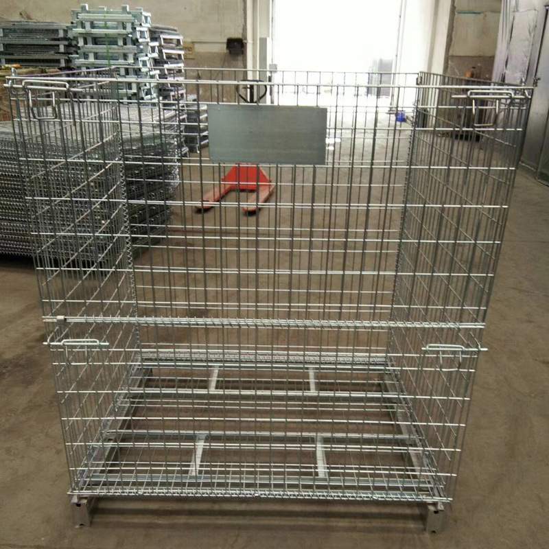 网格仓储笼 牢固平稳 多种规格选择  济宁翔硕  仓库蝴蝶笼