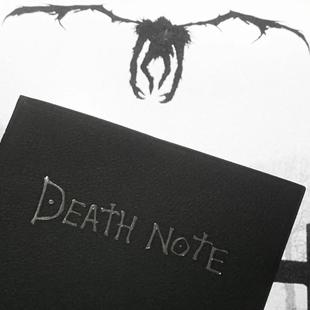 死亡笔记笔记本动漫周边带羽毛笔deathnote漫展道具胶装本L项链