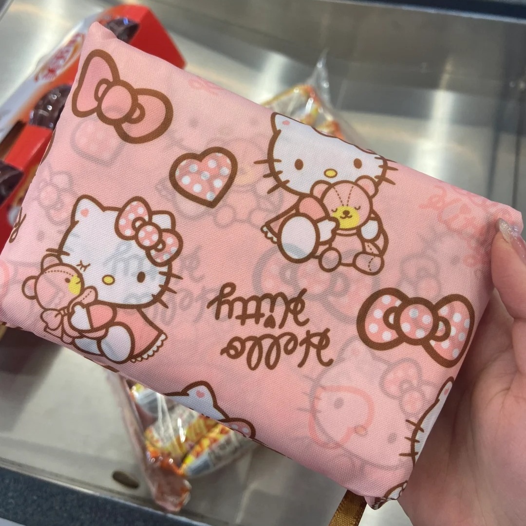 巨能装的凯蒂猫收纳购物袋环保