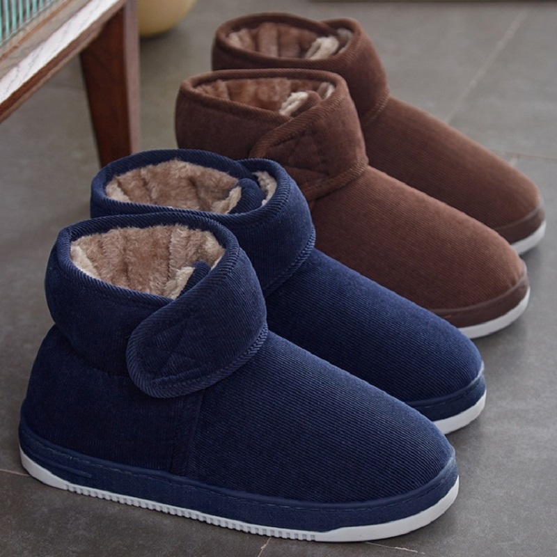 中老年人保暖棉拖鞋男女款冬季加