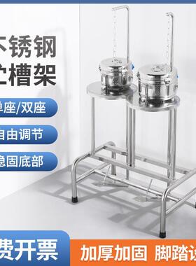 不锈钢贮槽架启闭架防碘伏304不锈钢贮槽储物槽消毒器毛巾消毒盒