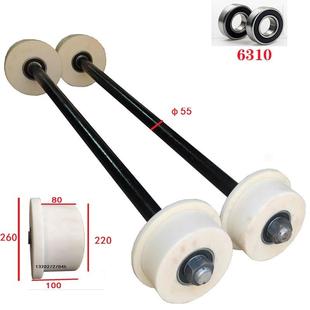 塑料钢轨轮 绝缘铁路施工橡胶滑轮 1435中铁车轮 单边轨道尼龙轮