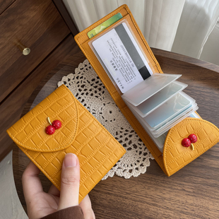 真皮小卡包女款证件收纳包多卡位大容量2025新款银卡收纳包高级感