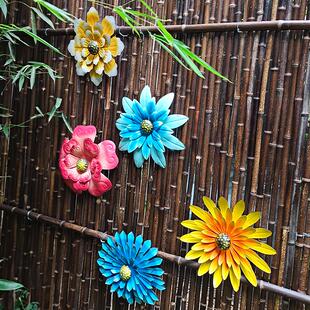 户外花园庭院铁艺挂件墙饰墙面装饰摆件向日葵花朵壁挂园艺杂件