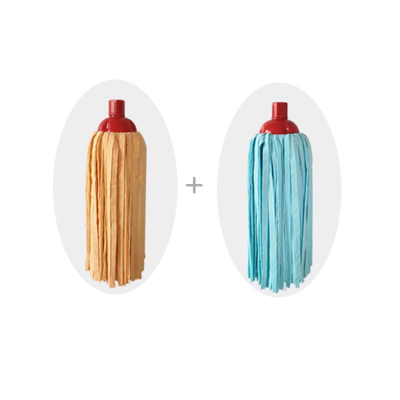 w1tr鹿皮替换家用圆头墩布吸水传统拖把鸡皮拧水拖布不掉毛