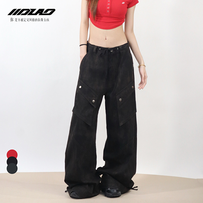 jazz工装裤阔腿裤辣妹百搭2943