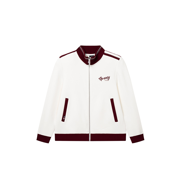 361女装开襟卫衣专柜正品2025春季新款休闲宽松立领运动外套9052A