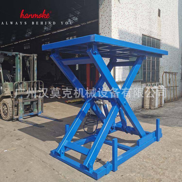 厂家1吨剪叉升降平台高配置固定式剪叉式升降机一台安装