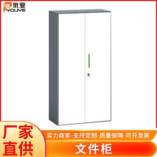厂家文件柜可落地文件储物柜简约风办公室1门冷轧钢制文件柜