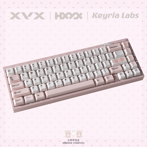 XXV【8.17日开售】Keyria Labs小熊茶话会陶瓷键帽正刻透光热升华