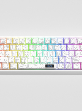 XVX《等高线》wooting原厂侧刻键帽PBT创意个性透光键帽客制化