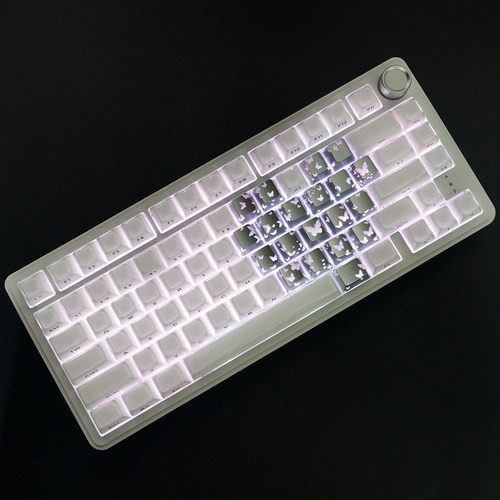 XVX光神话M75三模机械键盘水晶