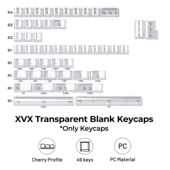 透明增补键帽彩色无刻个性 化原厂高度49键