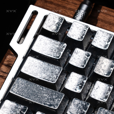 XVX冰霜键帽金属质感侧刻透光
