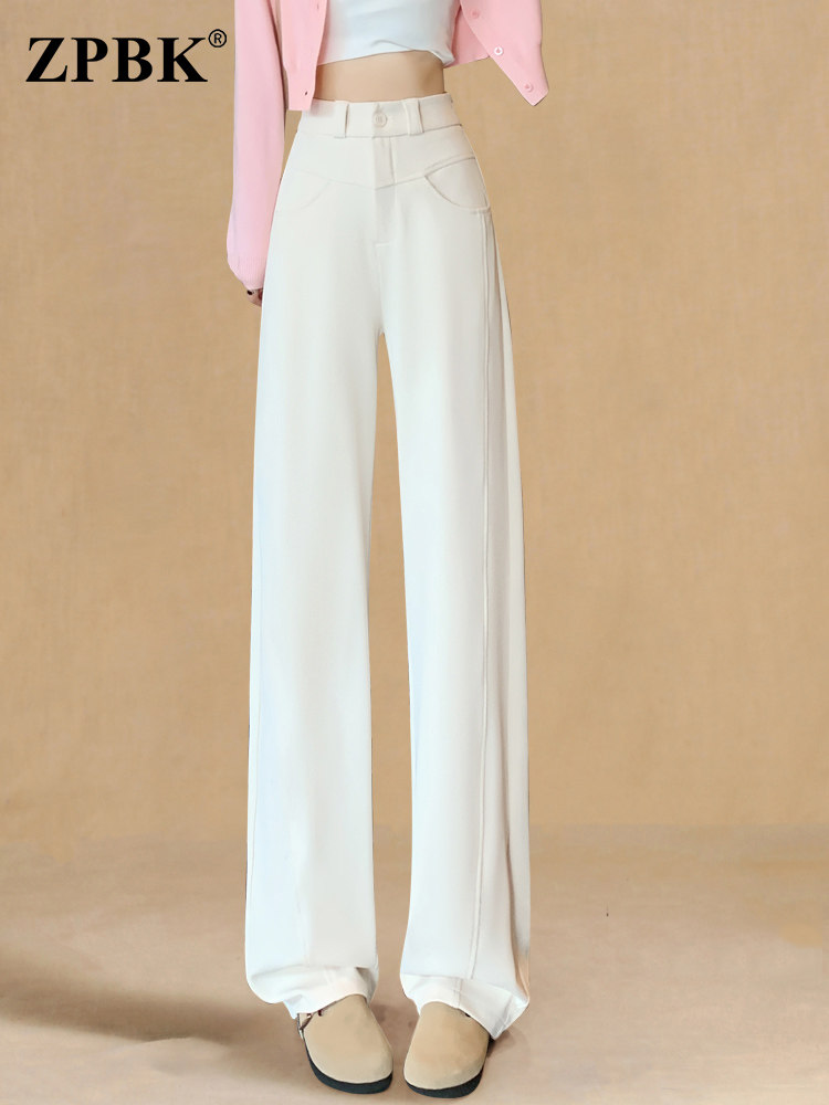 时尚洋气阔腿裤女2025秋季新款宽松显瘦垂坠感休闲窄版香蕉拖地裤