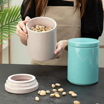 北欧陶瓷密封罐厨房五谷杂粮储物罐收纳罐糖果罐咖啡茶叶罐密封盒
