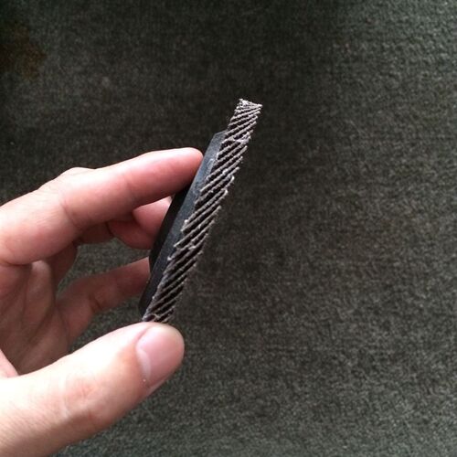 菱丰百页片加厚黑砂煅烧75盖72页磨砂布轮百页轮磨光抛光片80目