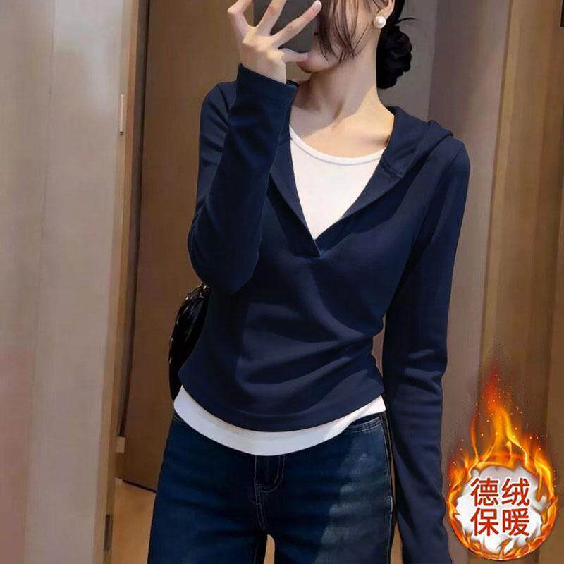 韩系温柔ins风长袖松弛感少女粉