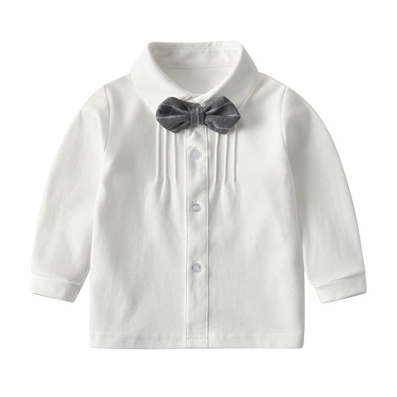 婴儿绅士套装春秋马甲衬衣裤子三件套男宝宝百天周岁礼服宴会拍照