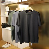 2024夏季 9115 T恤基础款 新款 泡泡纱肌理高级感男高弹透气亲肤短袖